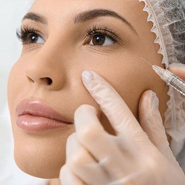 Patient receiving botox for wrinkles at Skinlastiq Medical Laser Cosmetic Spa in Burlingame
