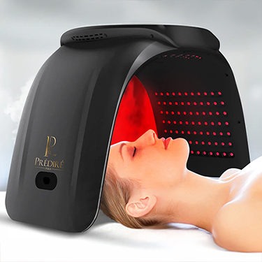 Patient receiving Prédiré Paris - LED Light Therapy at Skinlastiq Medical Laser Cosmetic Spa in Burlingame